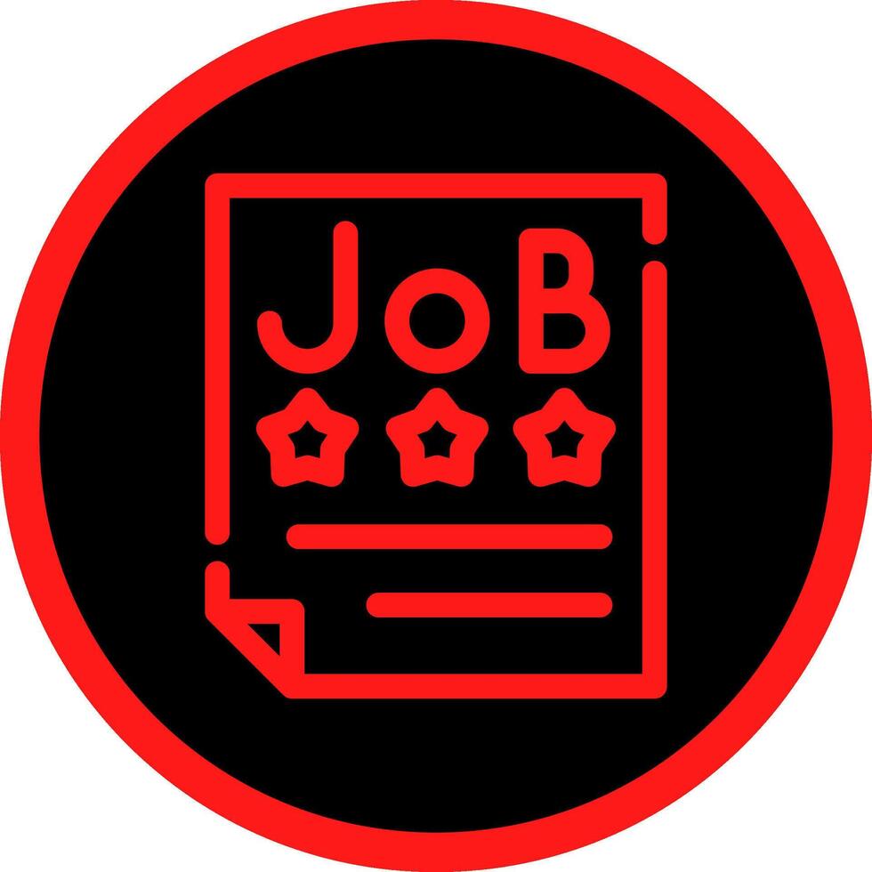 Job Offer Creative Icon Design vector