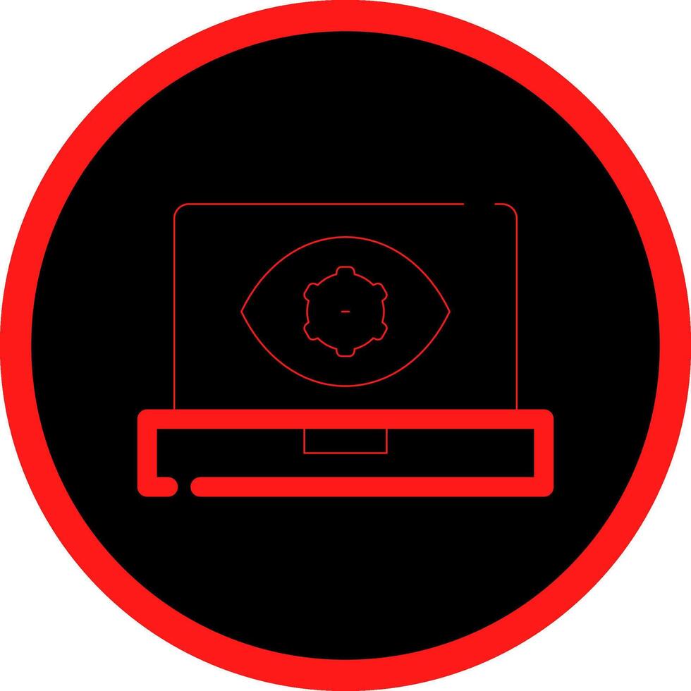 Computer Vision Creative Icon Design vector