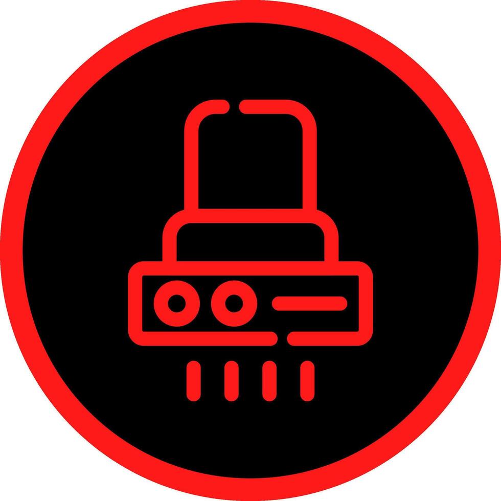 Kitchen Hood Creative Icon Design vector