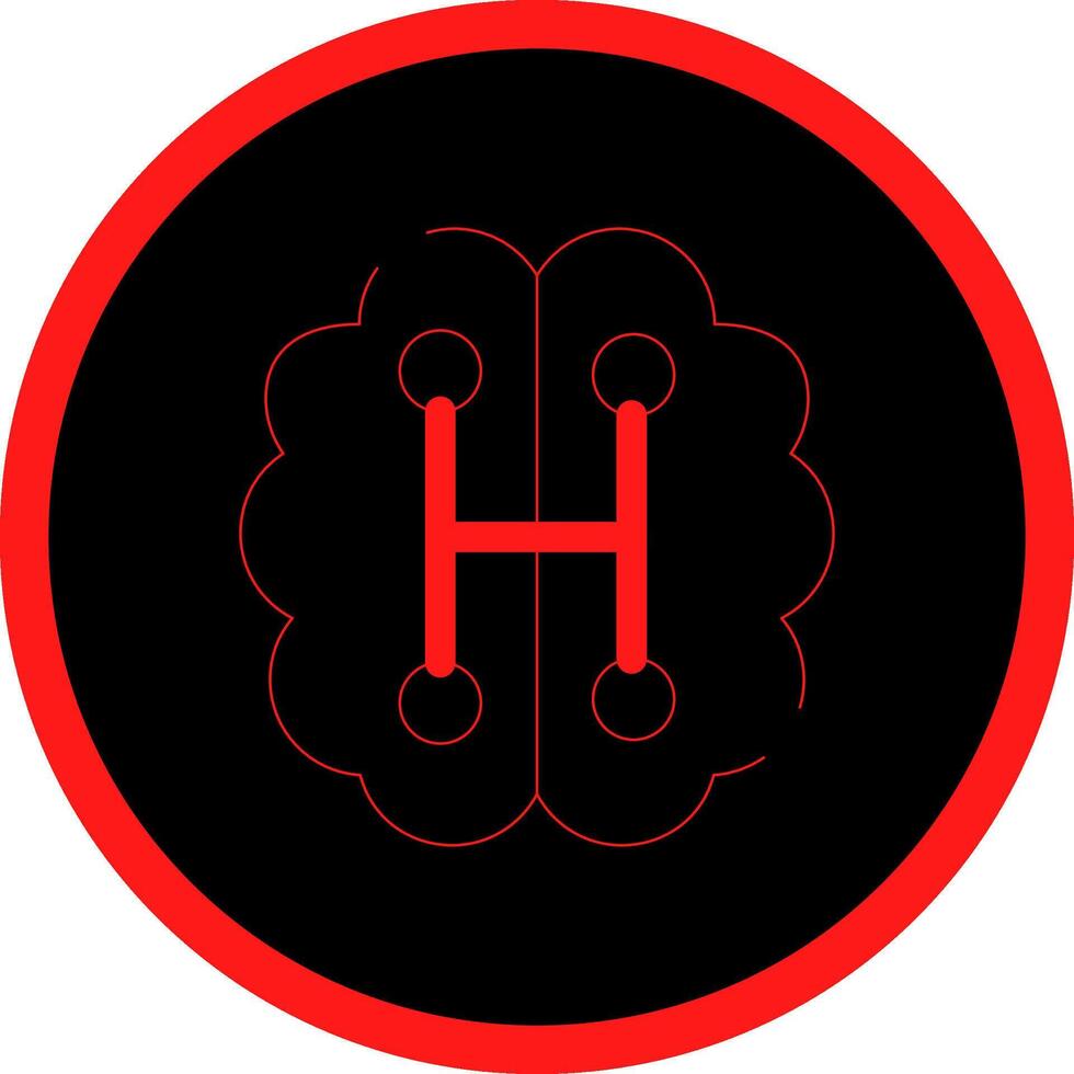 Humanoid Robot Creative Icon Design vector