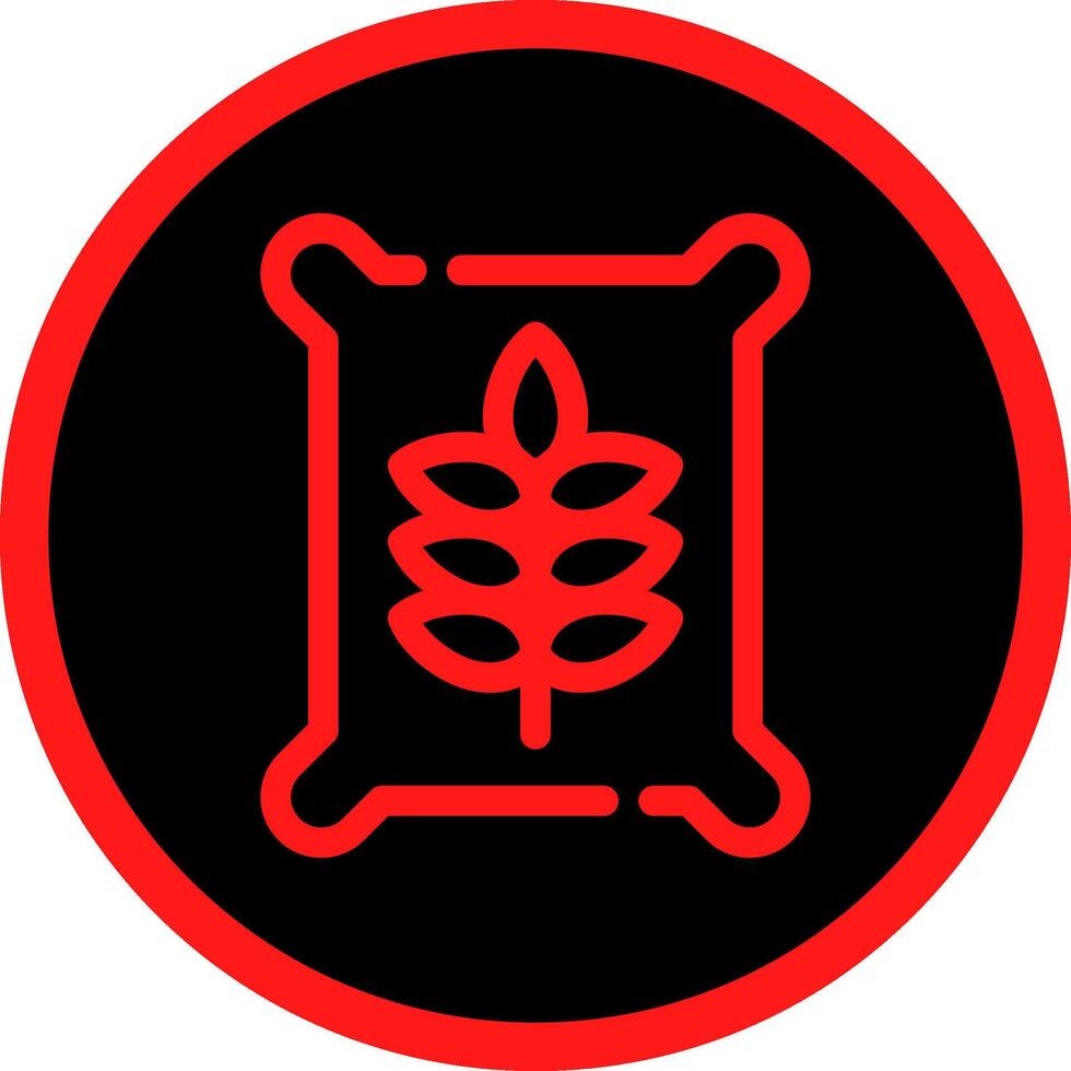 Seed Bag Creative Icon Design vector