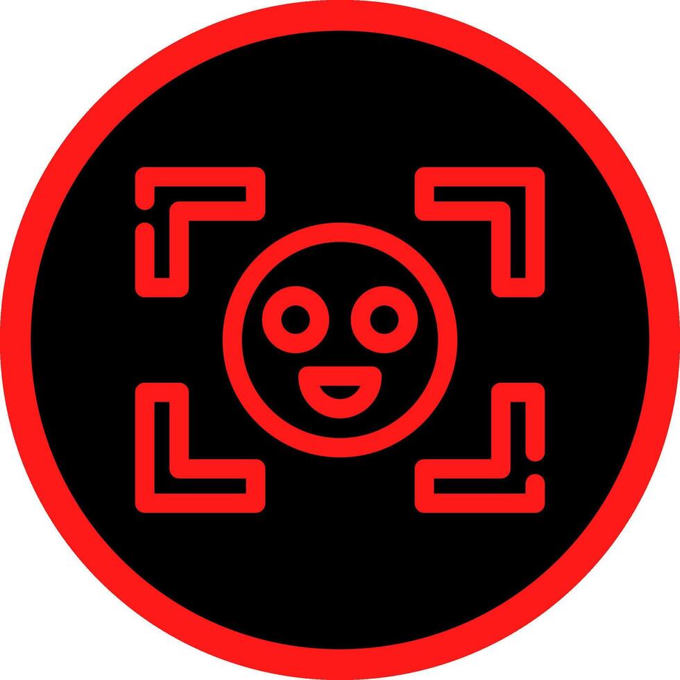 Face Detection Creative Icon Design vector
