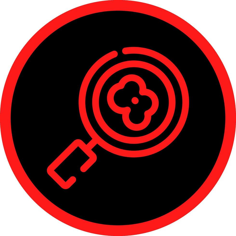 Line Red Gradient Circle Design vector