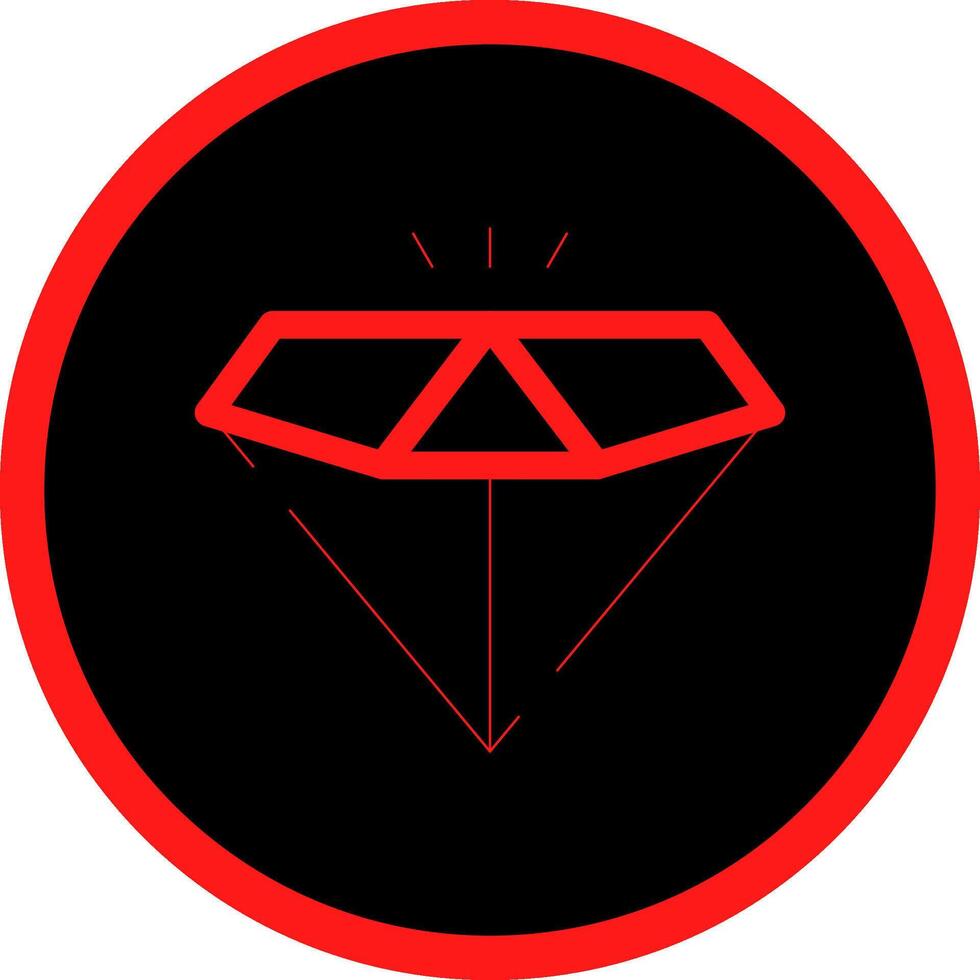 diseño de icono creativo de diamante vector