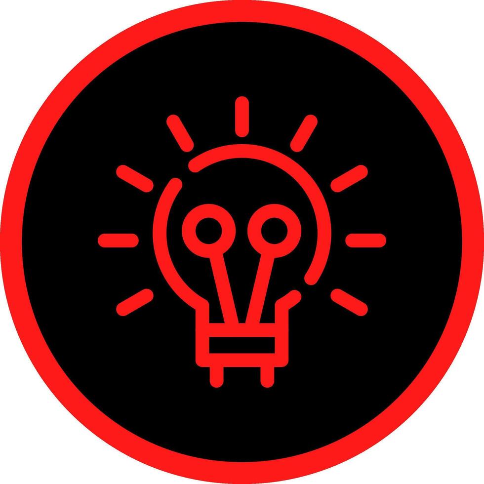 Bulb Creative Icon Design vector