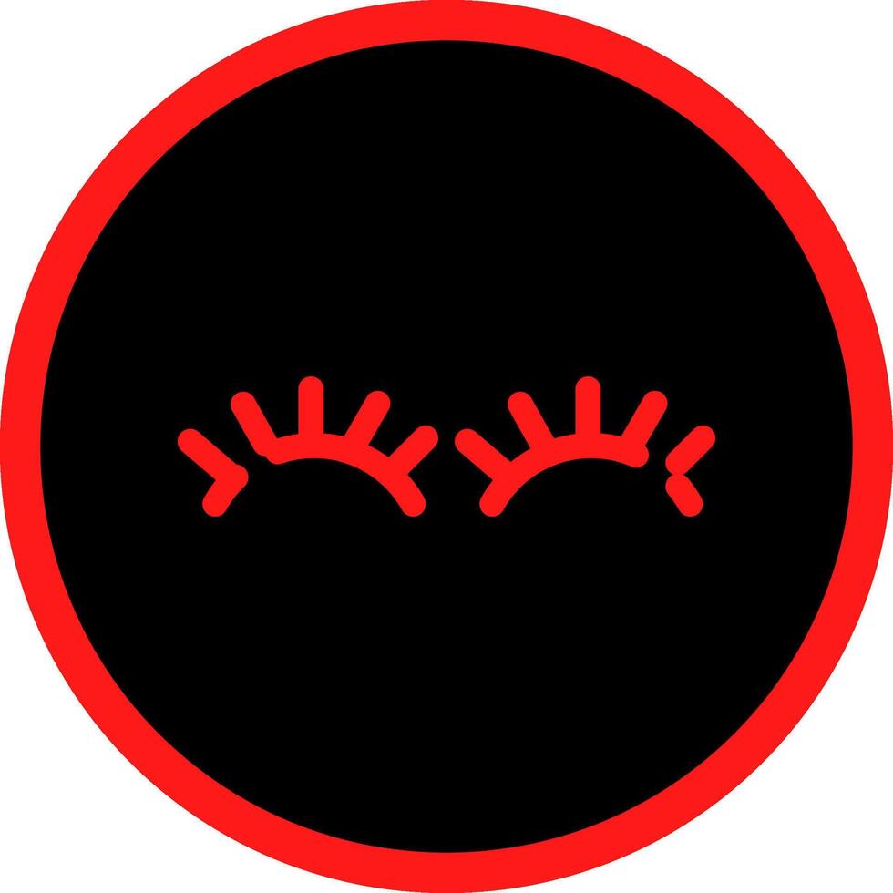 Eyelashes Creative Icon Design vector