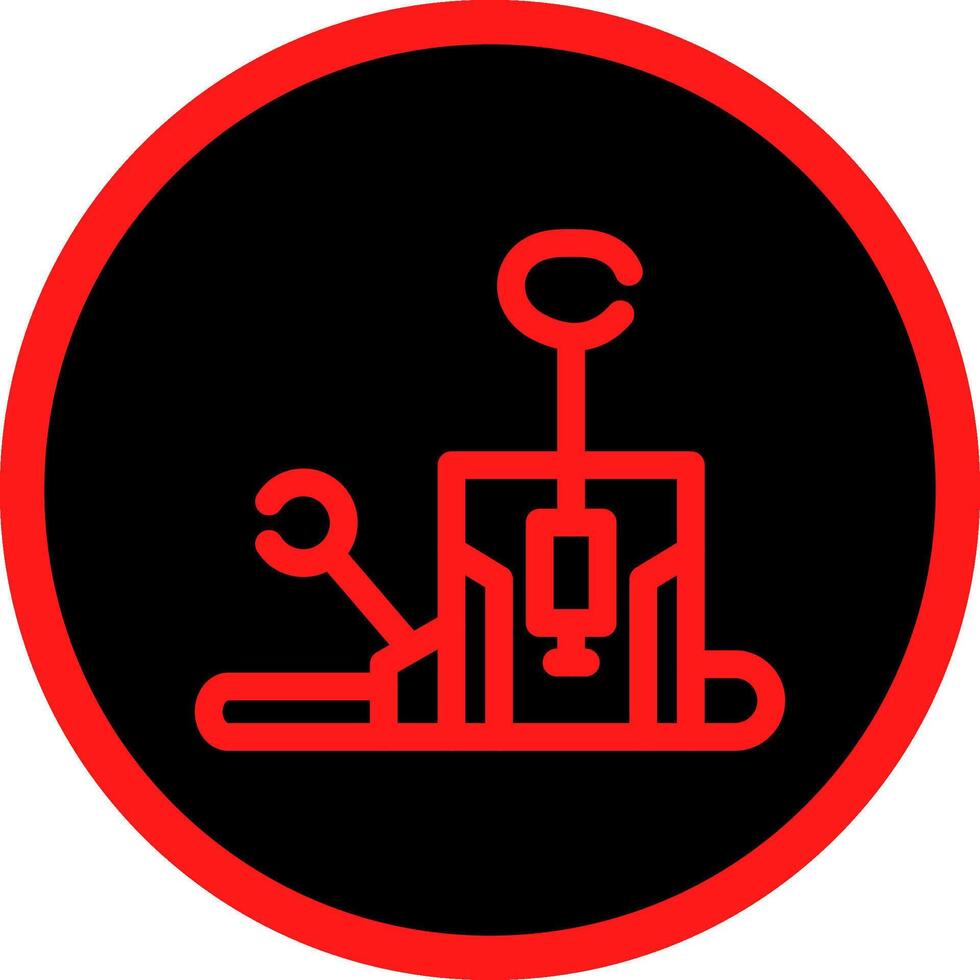 Pilates Chair Creative Icon Design vector