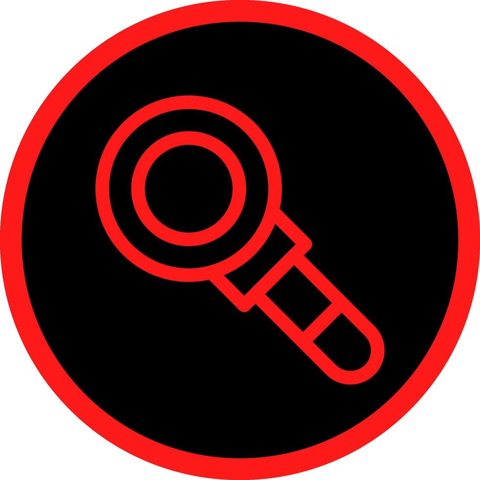 Magnifying Glass Creative Icon Design vector
