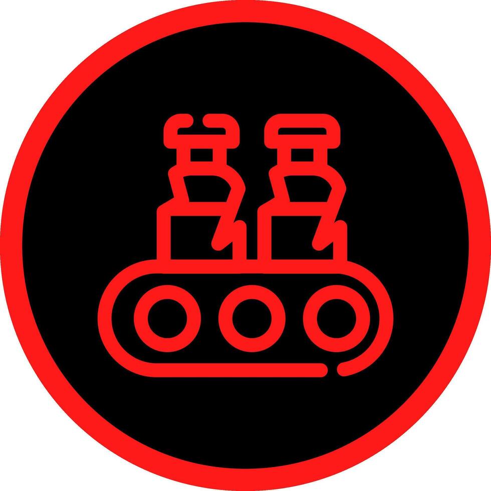 Conveyor Belt Creative Icon Design vector