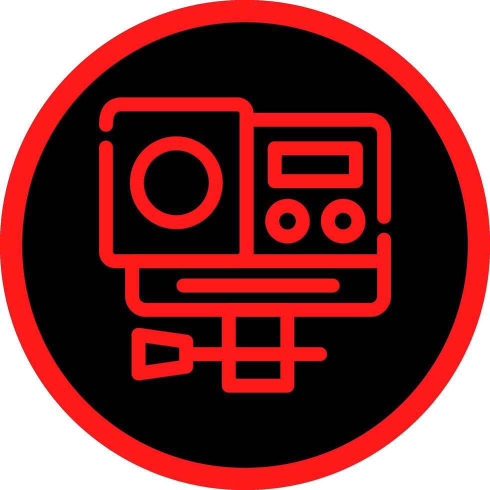 Action Camera Creative Icon Design vector