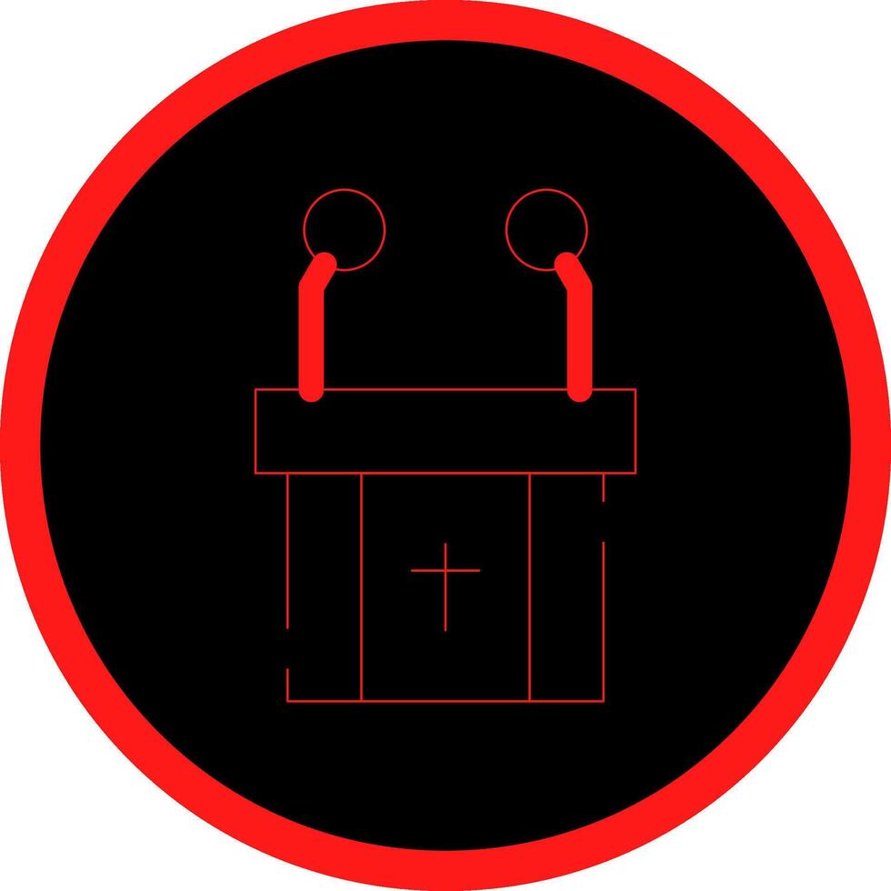Pulpit Creative Icon Design vector