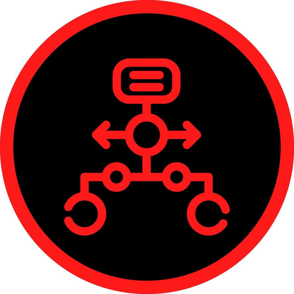 Horizontal Hierarchy Creative Icon Design vector