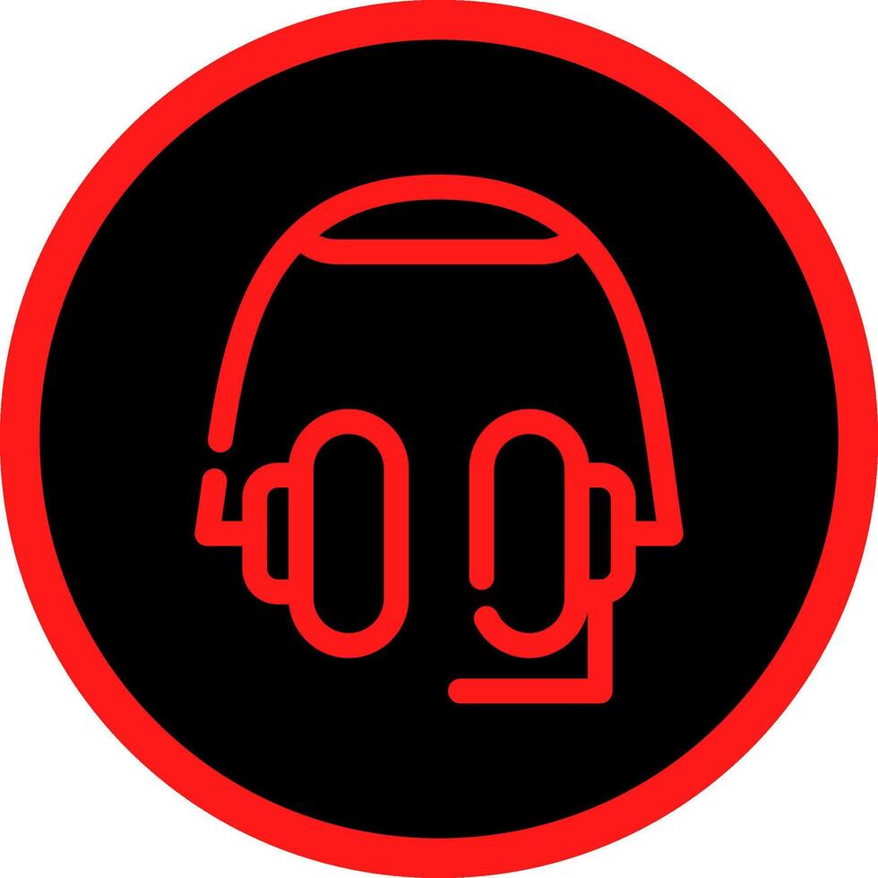 Headphones Creative Icon Design vector