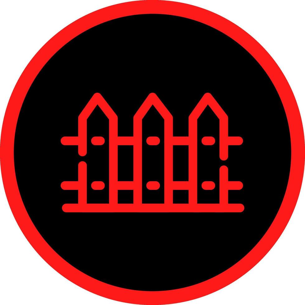 Fence Creative Icon Design vector