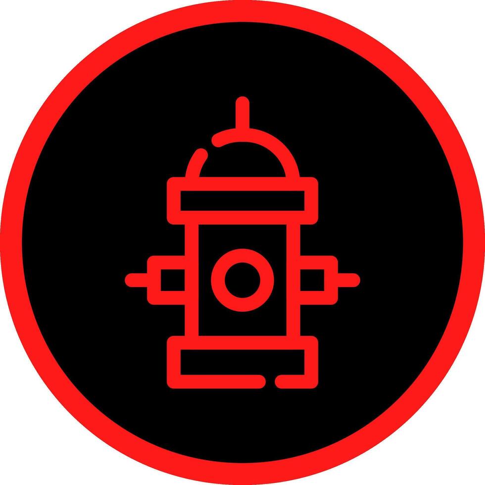 Fire Hydrant Creative Icon Design vector