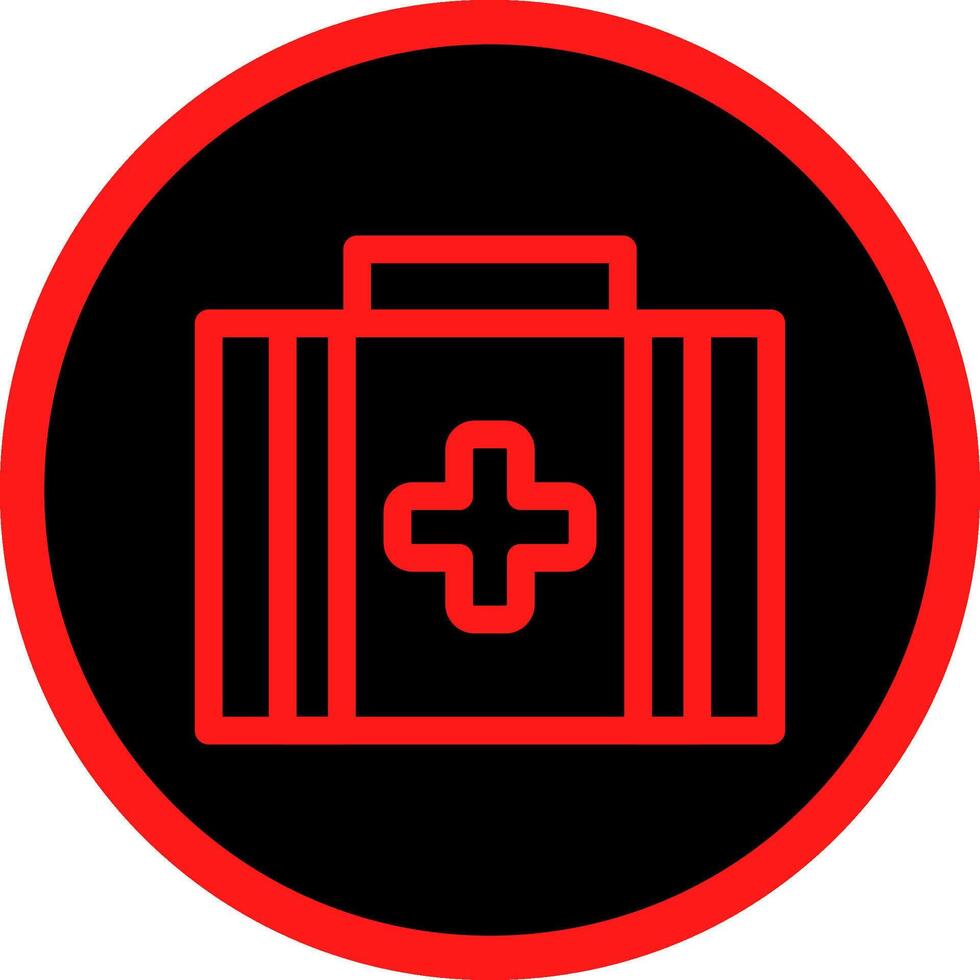 First Aid Kit Creative Icon Design vector