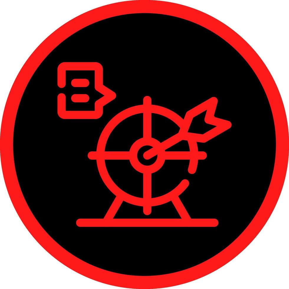 Line Red Gradient Circle Design vector