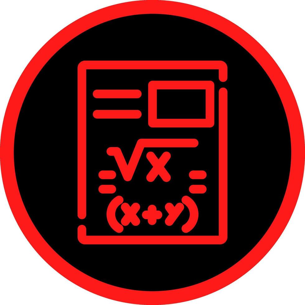 Maths Creative Icon Design vector