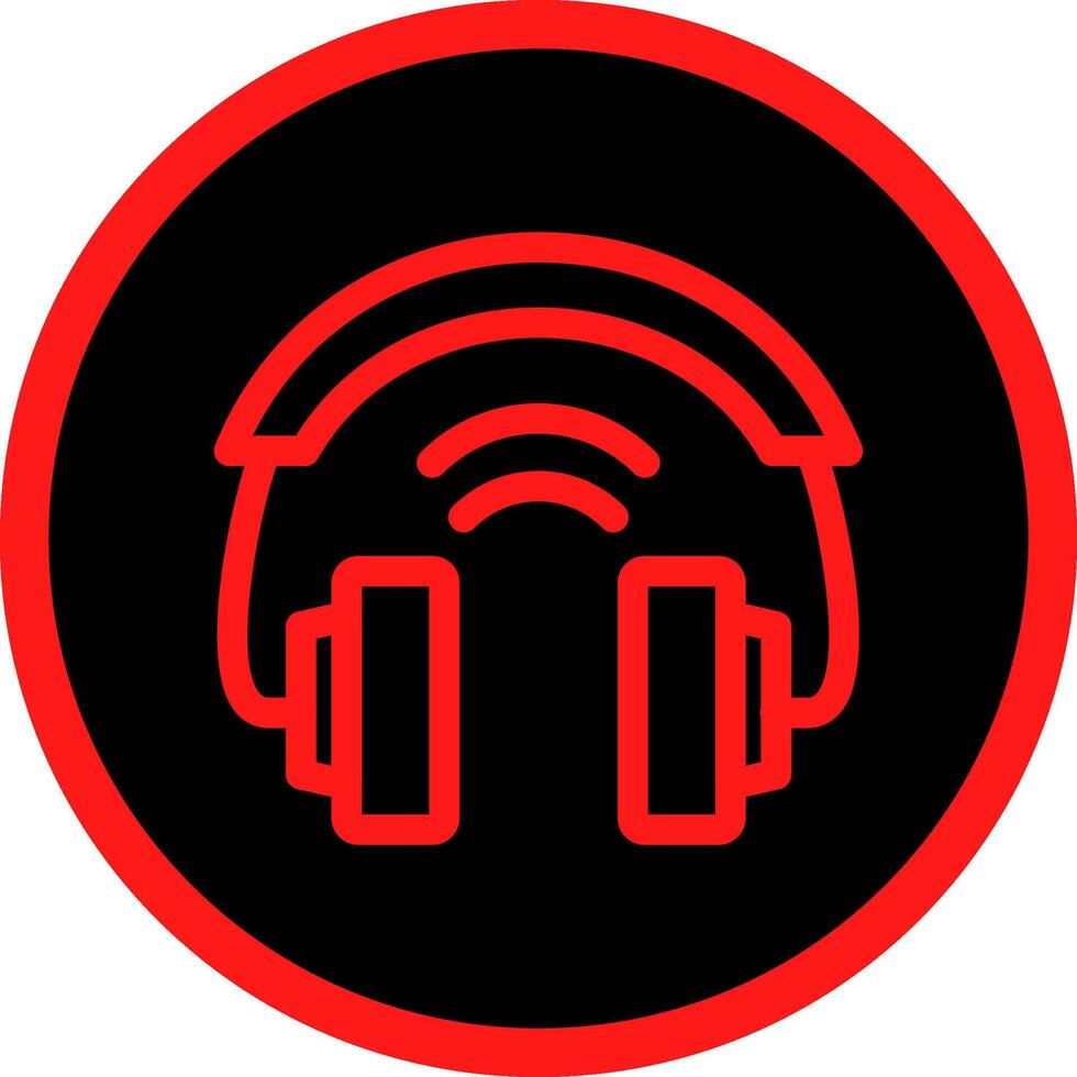 Headphones Creative Icon Design vector