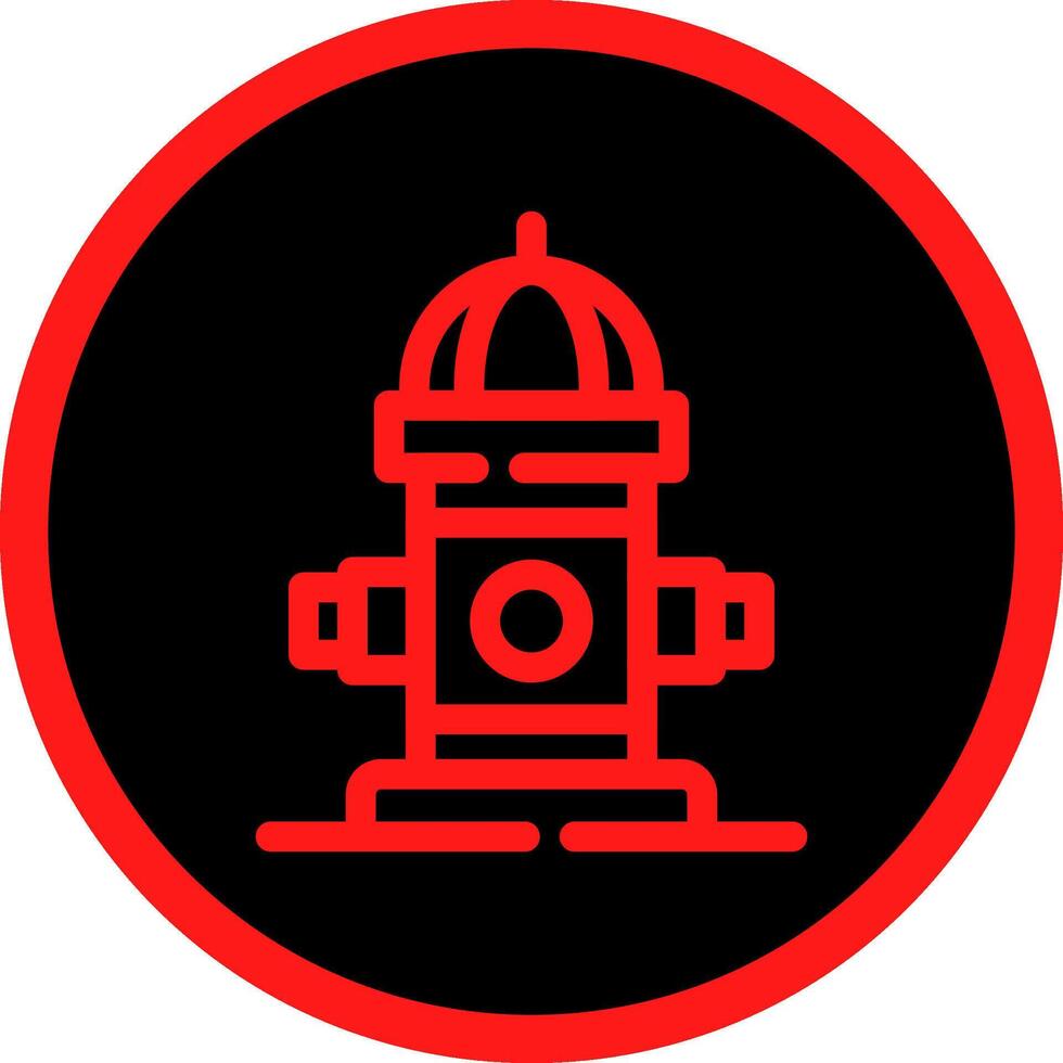 Fire Hydrant Creative Icon Design vector