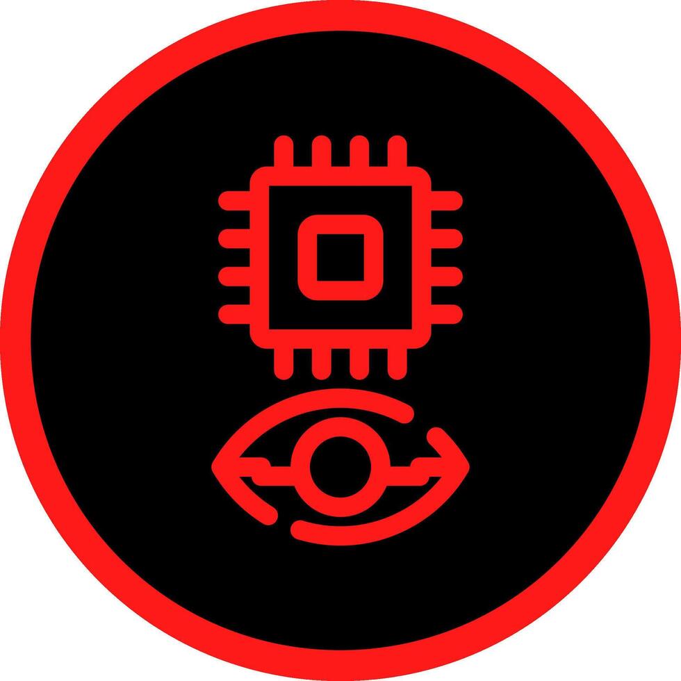 Eye Augmentation Creative Icon Design vector