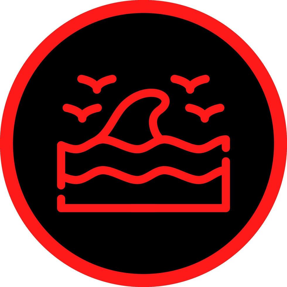 Sea Wave Creative Icon Design vector