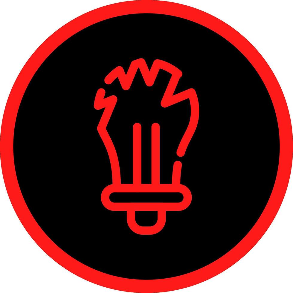 Bulb Creative Icon Design vector