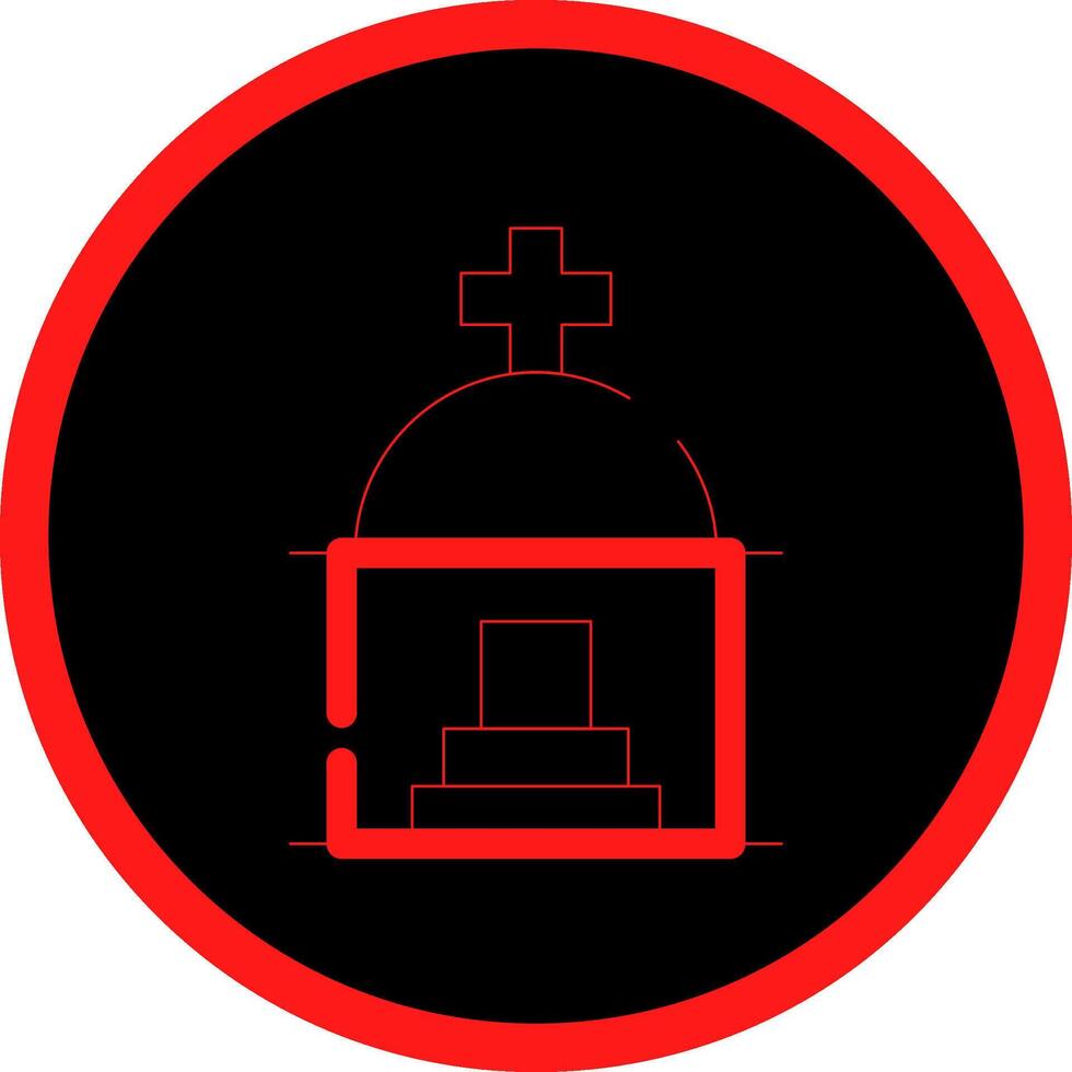 Mausoleum Creative Icon Design vector