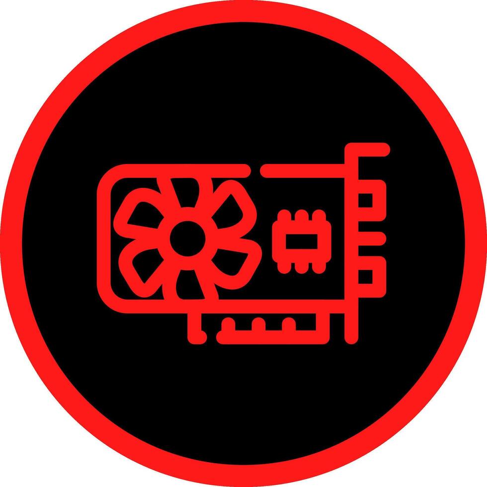 Graphic Card Creative Icon Design vector