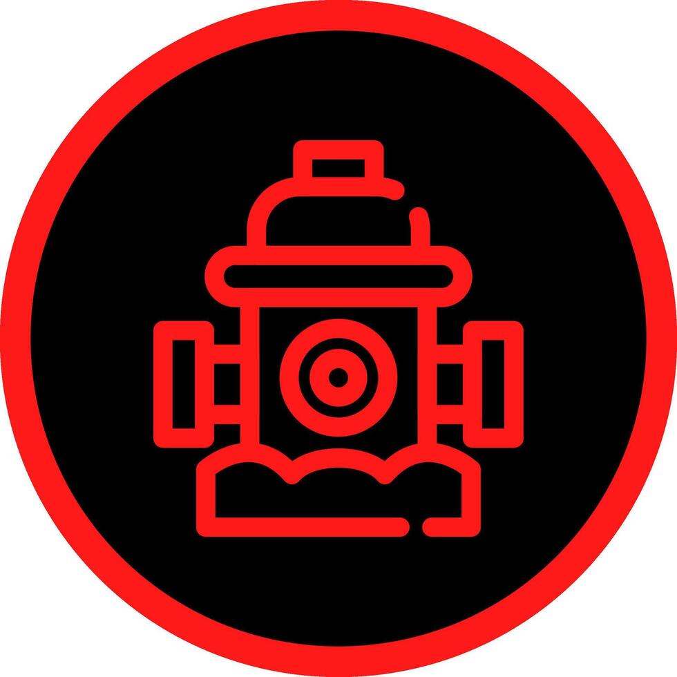 Fire Hydrant Creative Icon Design vector