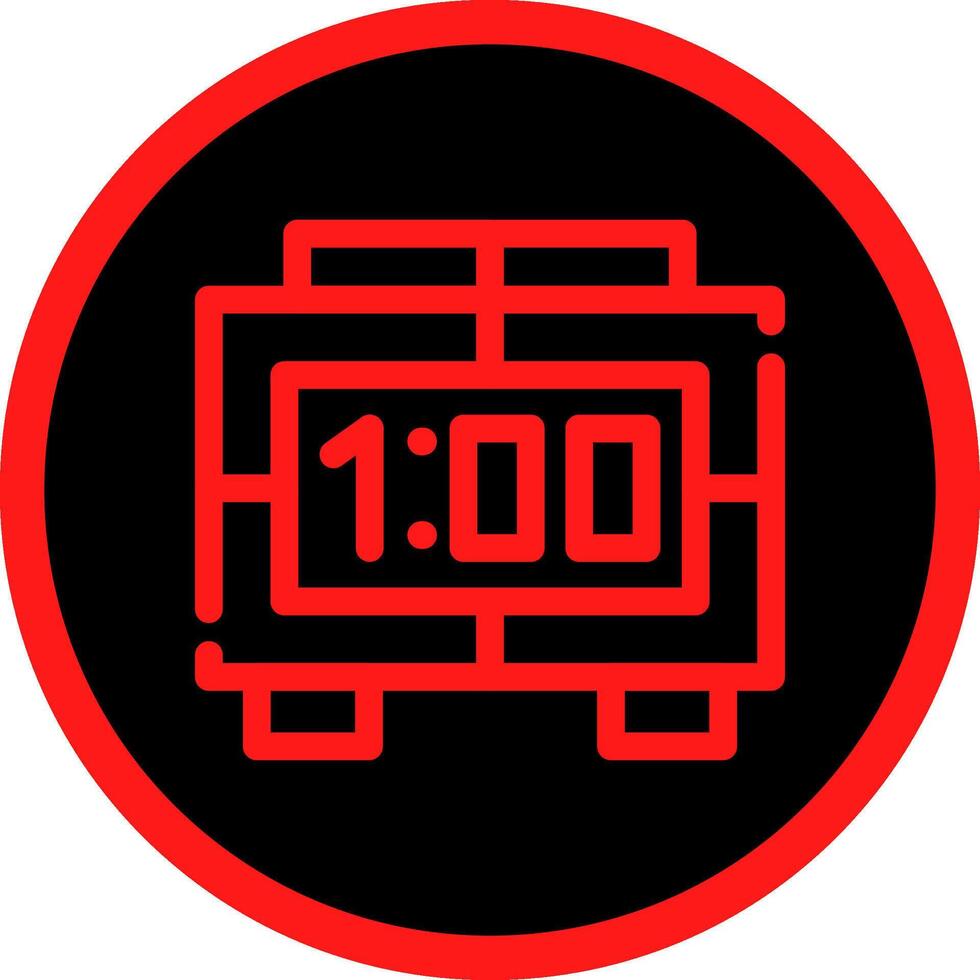 Digital Clock Creative Icon Design vector