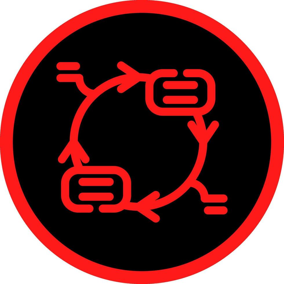 Continuous Cycle Creative Icon Design vector