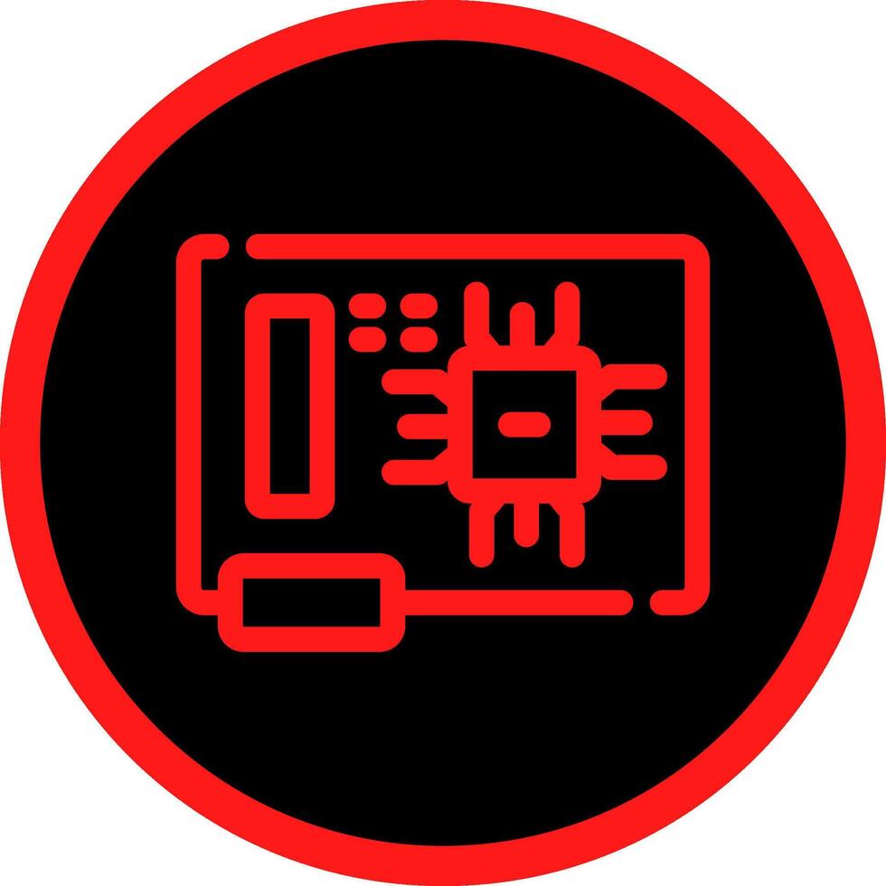 Circuit Board Creative Icon Design vector