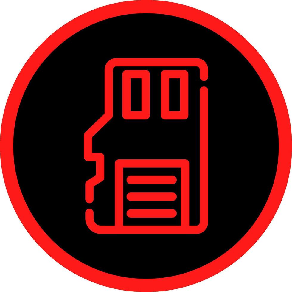 Sd Card Creative Icon Design vector