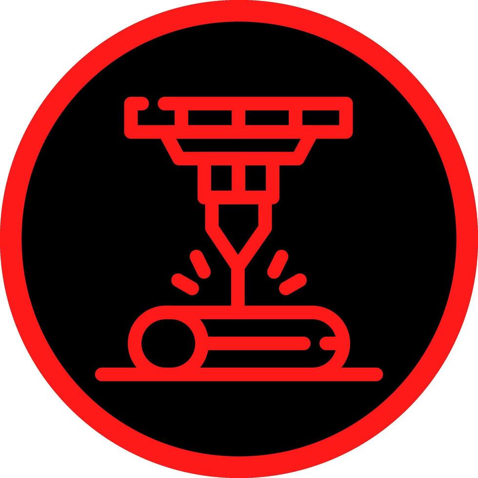 Laser Beam Creative Icon Design vector