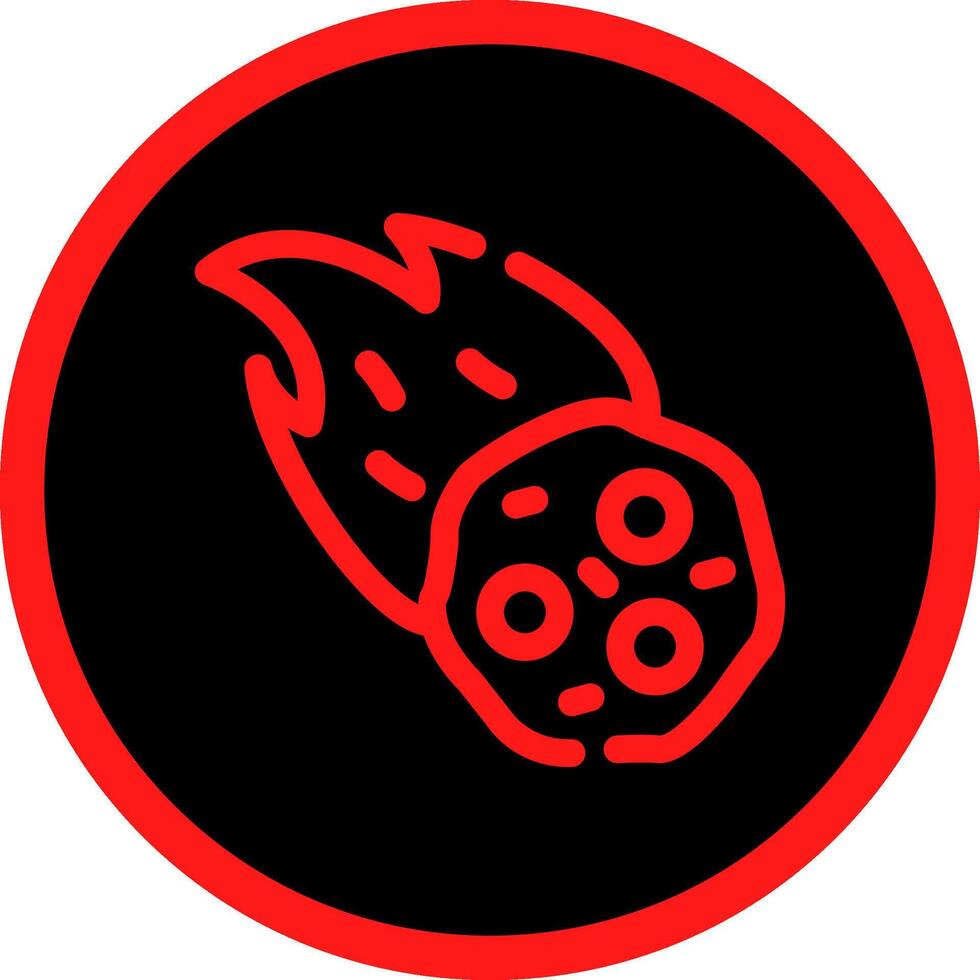 Meteor Creative Icon Design vector