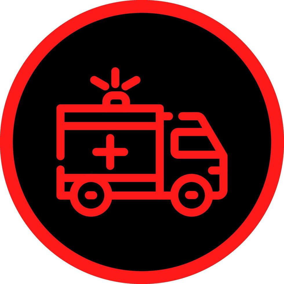 Ambulance Creative Icon Design vector