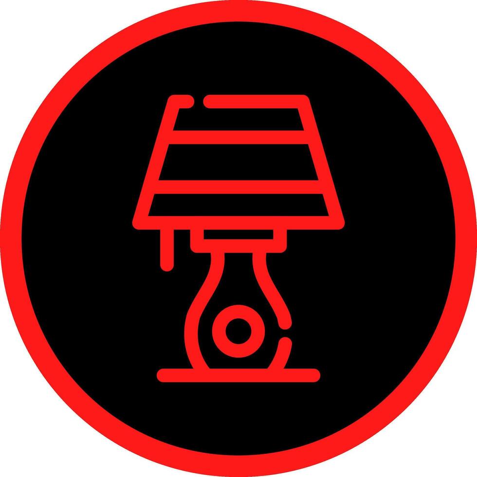 Table Lamp Creative Icon Design vector