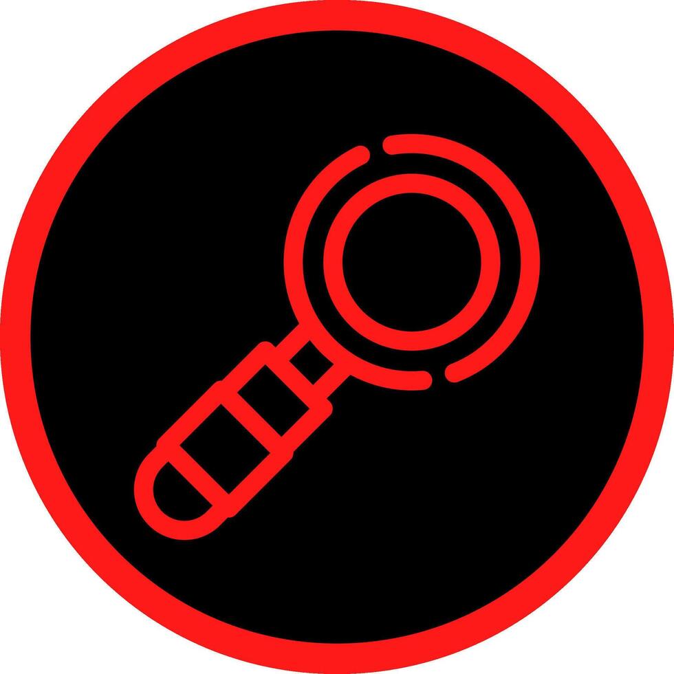 Magnifying Glass Creative Icon Design vector