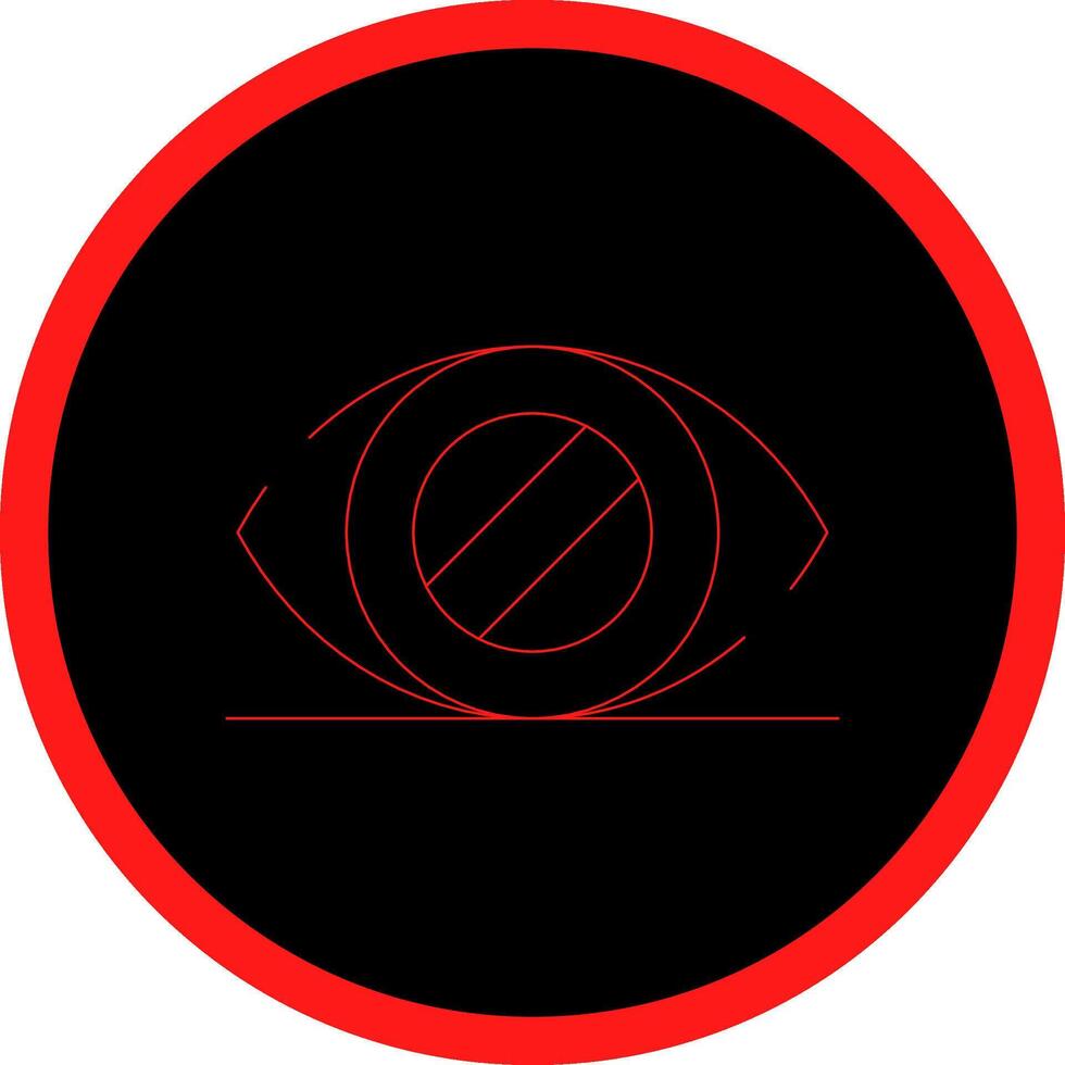 Glaucoma Creative Icon Design vector