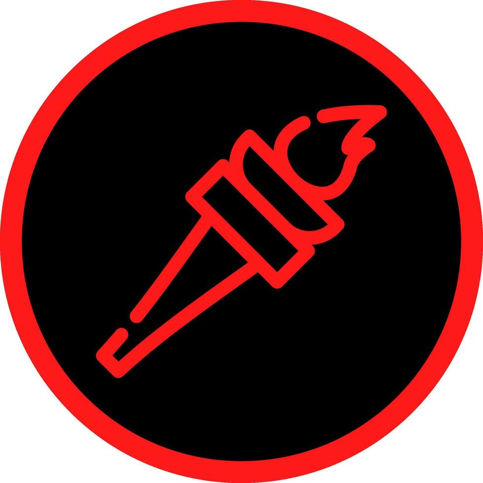 Torch Creative Icon Design vector