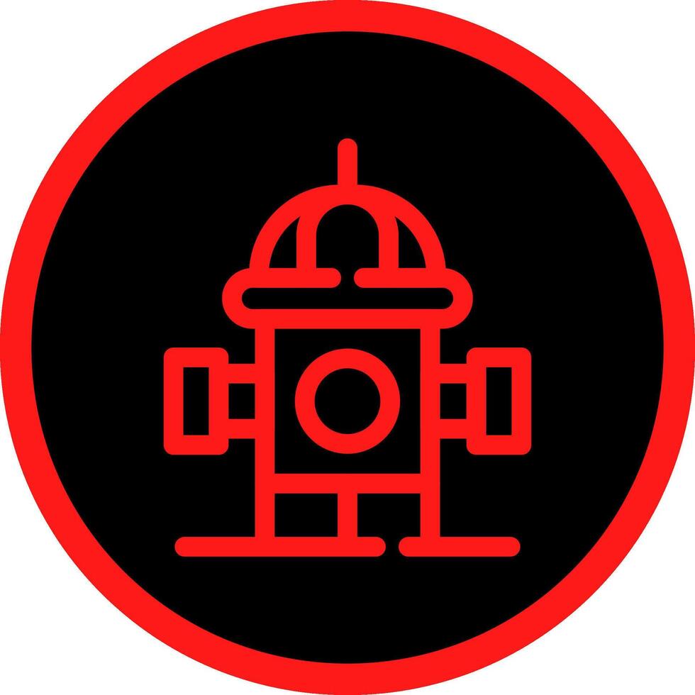 Fire Hydrant Creative Icon Design vector