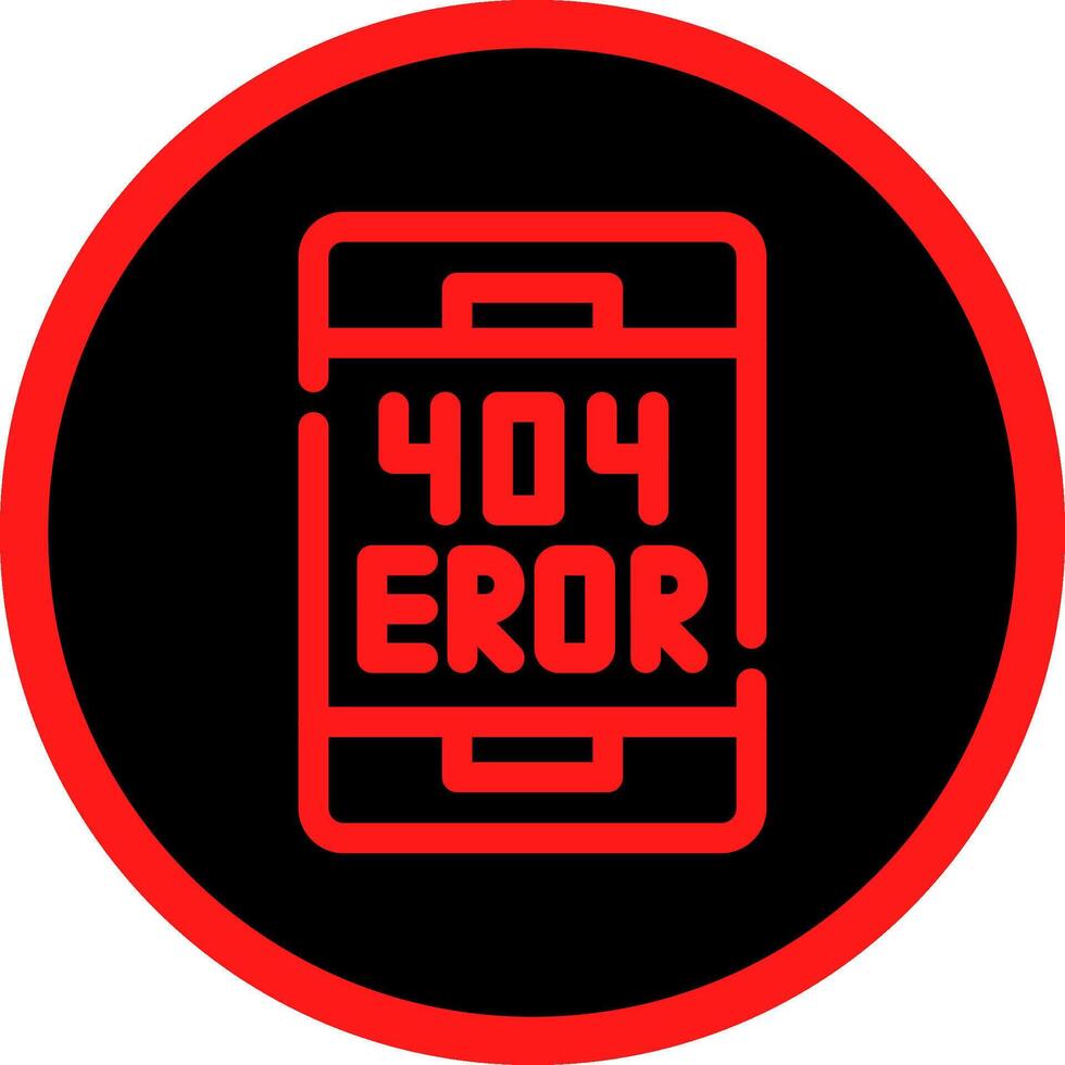 Error Creative Icon Design vector