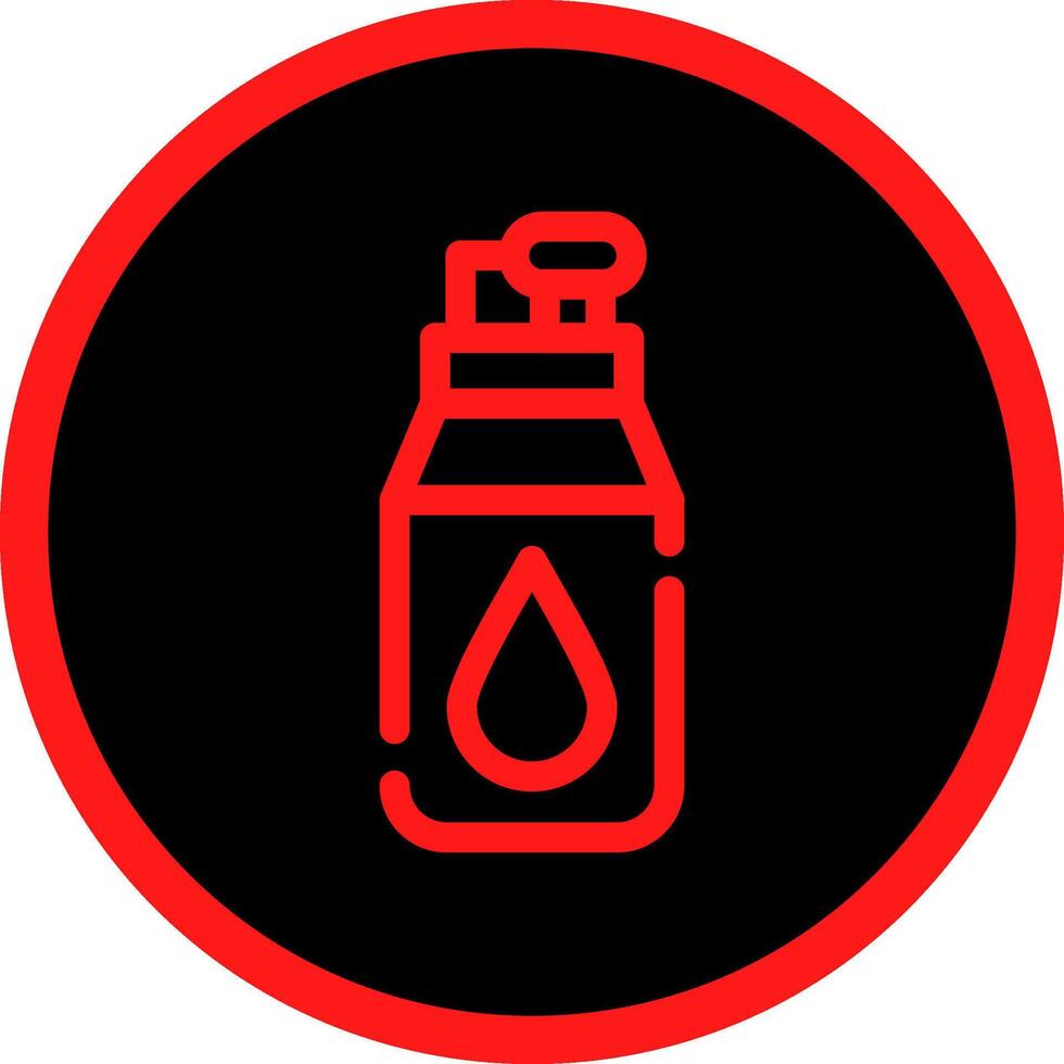 Water Bottle Creative Icon Design vector