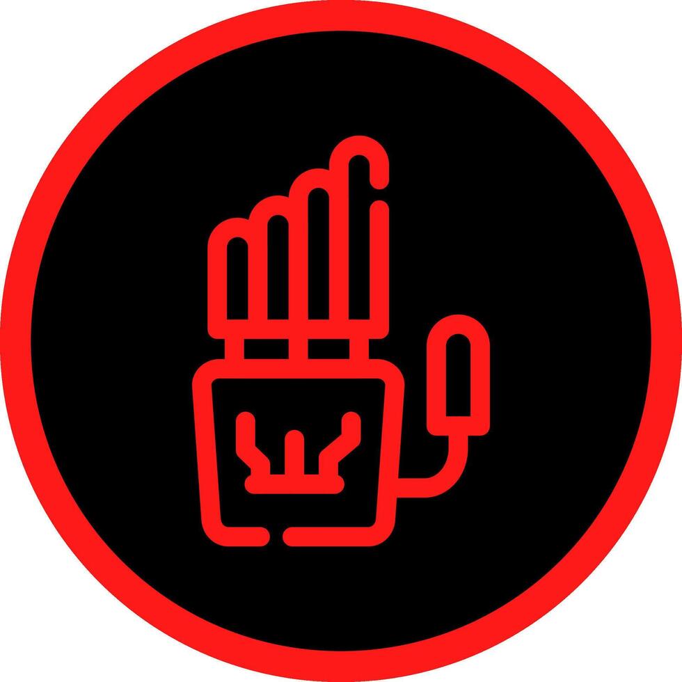 Robot Hand Creative Icon Design vector