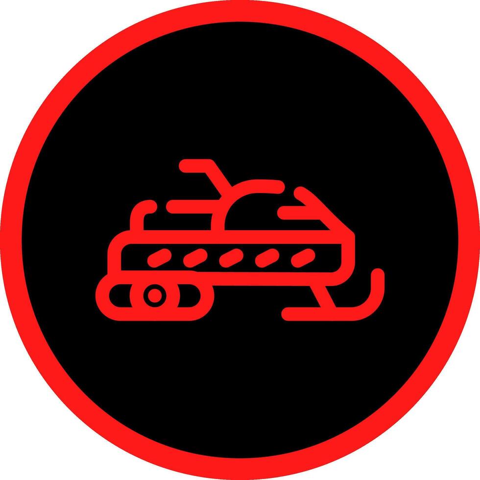Snowmobile Creative Icon Design vector