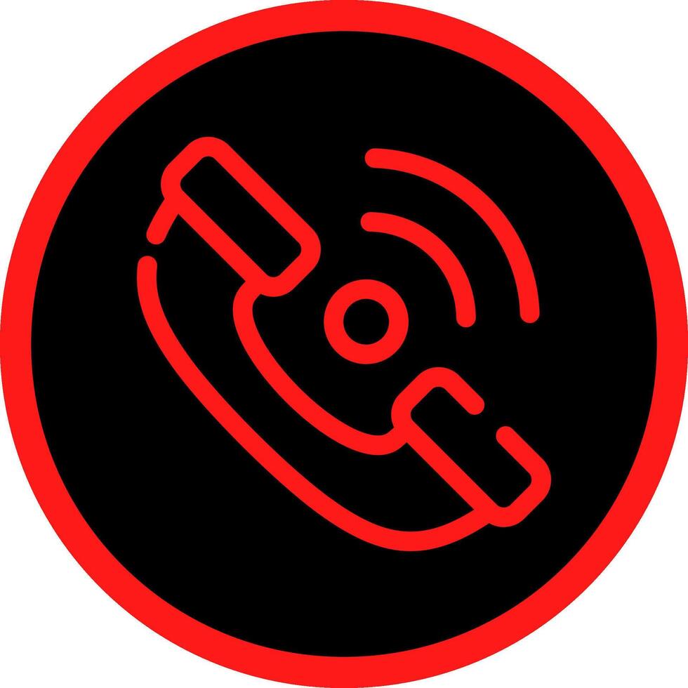 Phone Receiver Creative Icon Design vector