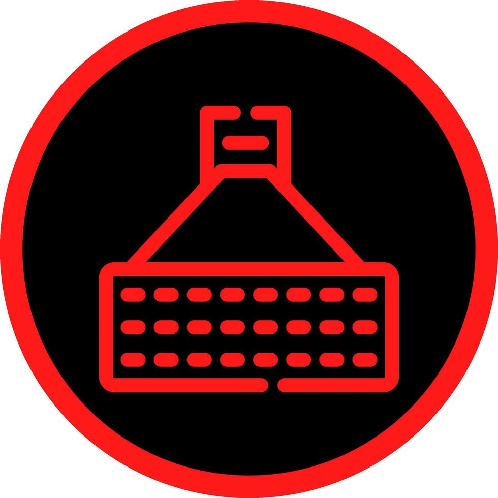 Laser Keyboard Creative Icon Design vector
