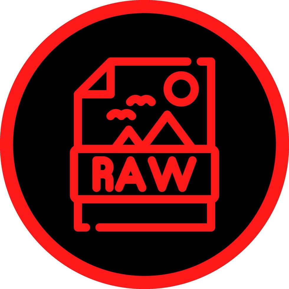Raw Creative Icon Design vector