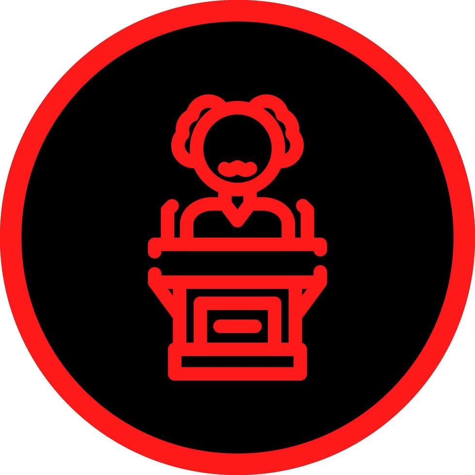 Politician Creative Icon Design vector